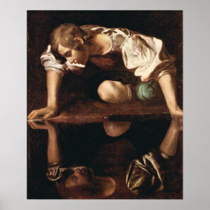 Narcissus by Caravaggio Poster