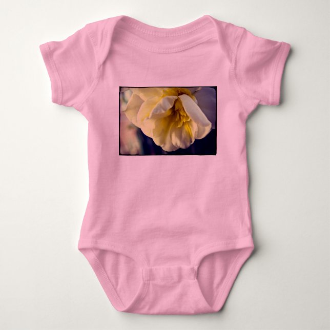 Narcissus Daffodil Baby Bodysuit (Front)