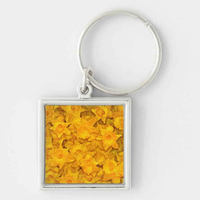 Narcissus Flowers Key Ring (Front)