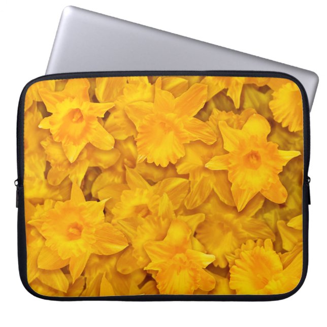 Narcissus Flowers Laptop Sleeve (Front)