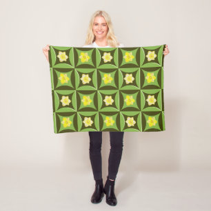 Narcissus in the Hole in the Barn Door Fleece Blanket