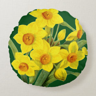Narcissus (N Tazetta) Round Cushion