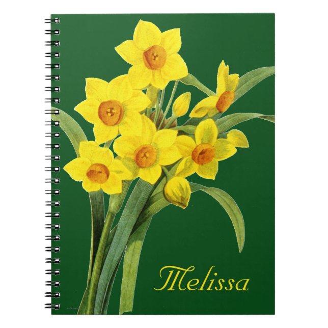 Narcissus (N Tazetta) Spiral Notebook (Front)
