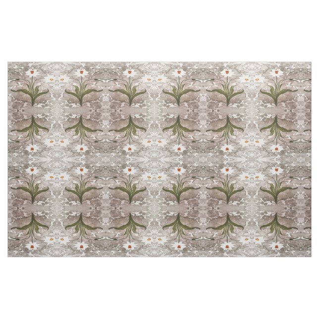 Narcissus On Marble Fabric (Fat Quarter)