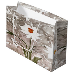 Narcissus On Marble Large Gift Bag