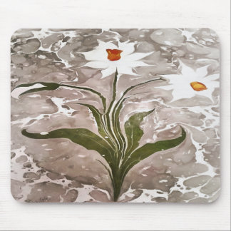 Narcissus On Marble Mouse Pad