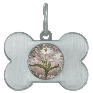 Narcissus On Marble Pet Tag
