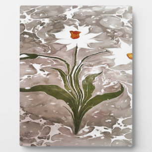 Narcissus On Marble Plaque