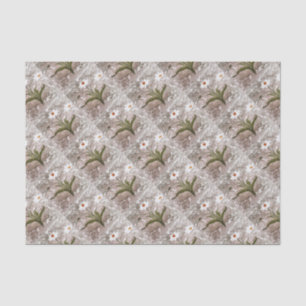 Narcissus On Marble Tissue Paper