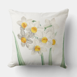 Narcissus, Pierre-Joseph Redouté, 1805 Cushion