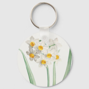 Narcissus, Pierre-Joseph Redouté, 1805 Key Ring
