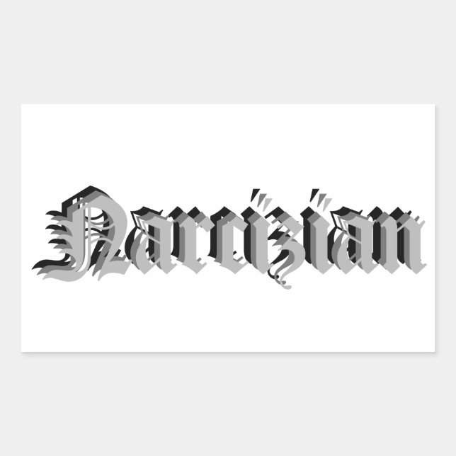 Narcizian name sticker (Front)