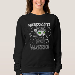 Narcolepsy Awareness Brain Disease Related Cat Kit Sweatshirt
