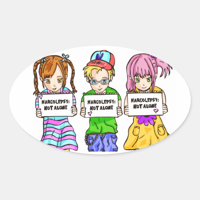 NARCOLEPSY: NOT ALONE™ Fun Sticker (Front)