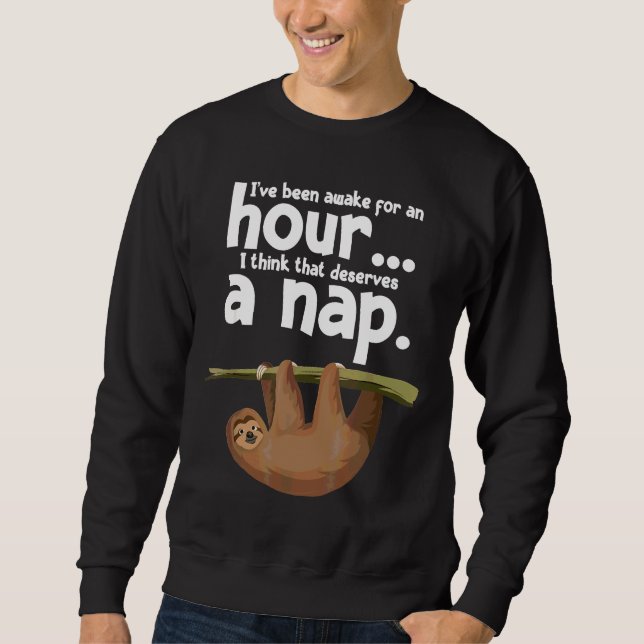 Narcolepsy Sleep Sloth Narcoleptic Awareness Sweatshirt (Front)