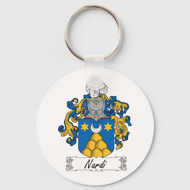 Nardi Family Crest Key Ring (Front)