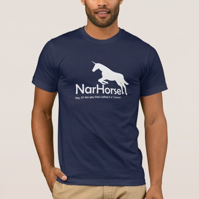 NarHorse (white) T-Shirt (Front)