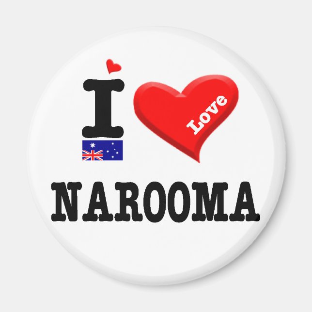 NAROOMA - I Love Magnet (Front)
