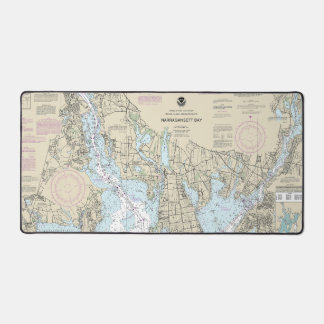 Narragansett Bay Nautical Chart 13221 Desk Mat