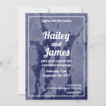 Narragansett Bay Newport Vintage Map Wedding Invit