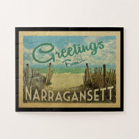 Narragansett Beach Vintage Travel