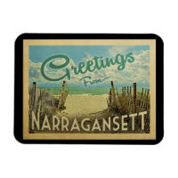 Narragansett Beach Vintage Travel