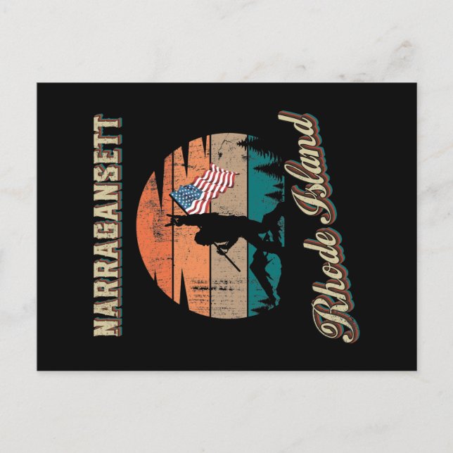 Narragansett Rhode Island Postcard (Front)
