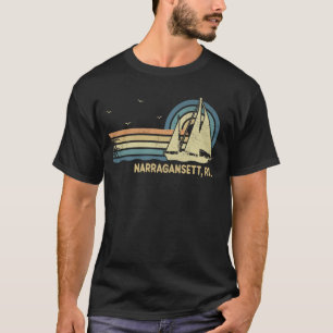 Narragansett Sailing Vintage Sailboat Summer Sailo T-Shirt