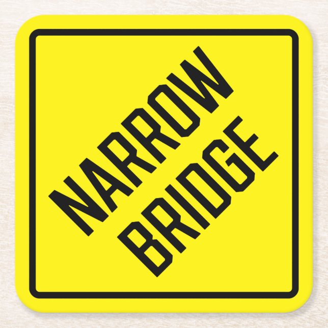 Narrow Bridge Paper Coaster (Front)
