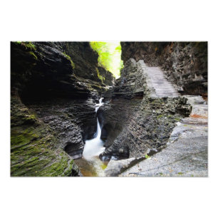 Narrow cascade, Watkins Glen Photo Print
