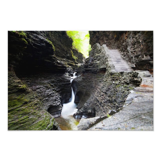 Narrow cascade, Watkins Glen Photo Print (Front)
