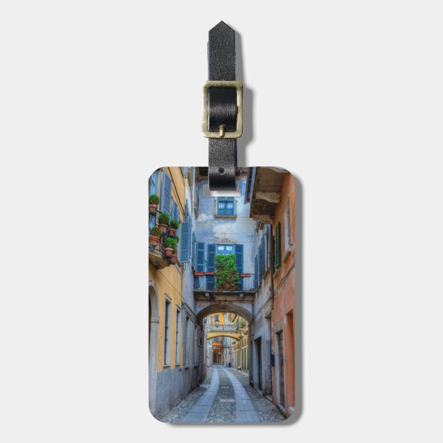 Narrow city street, Italy Luggage Tag (Front Vertical)