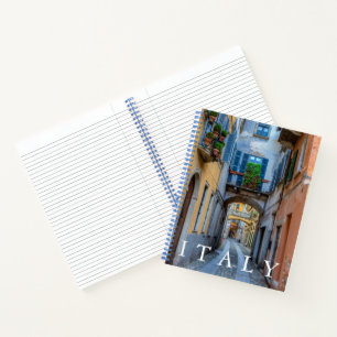 Narrow city street, Italy Notebook
