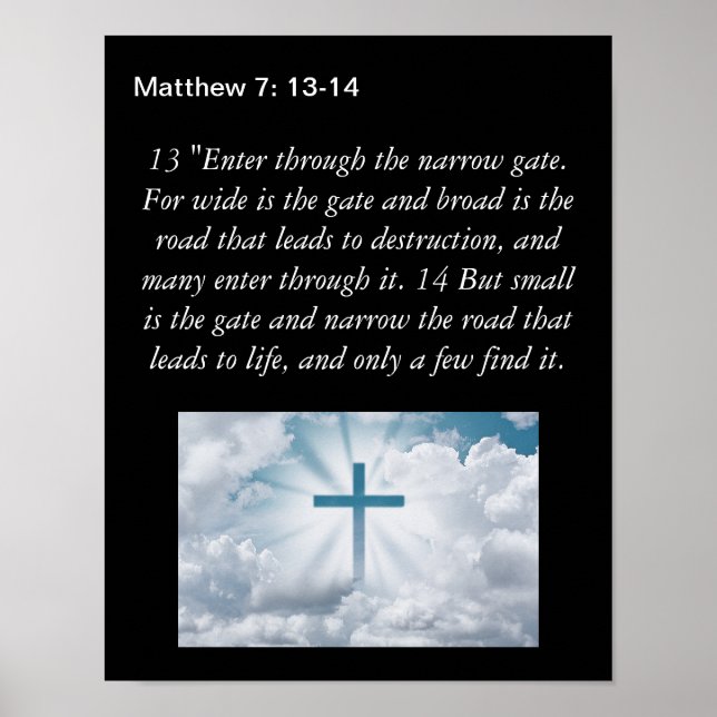 Narrow Gate Spiritual Poster (Front)