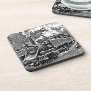 Narrow Gauge Steam Train Puffing Engine Coaster