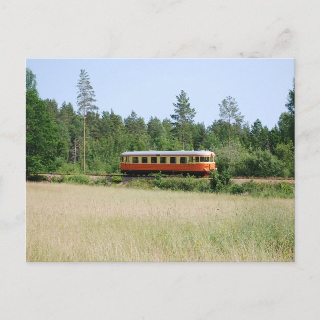 Narrow gauge train at Änghult Postcard (Front)