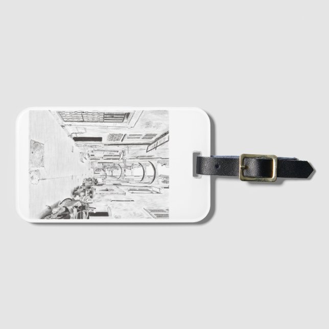 Narrow Italian streets Luggage Tag (Front Horizontal)