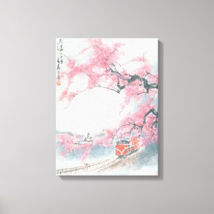 Narrow-railed Train at Mt. Ali Canvas Print