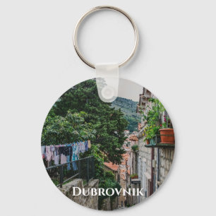 Narrow stone street in Dubrovnik Key Ring