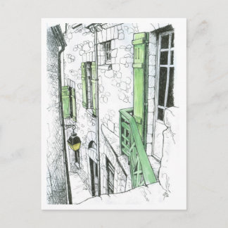 Narrow Street at the Mont St. Michel Postcard