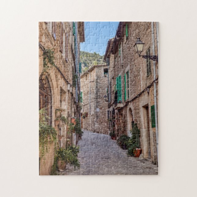 Narrow street in Valldemossa village - Mallorca Jigsaw Puzzle (Vertical)