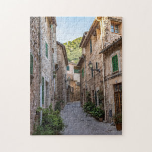 Narrow street in Valldemossa village - Mallorca Jigsaw Puzzle