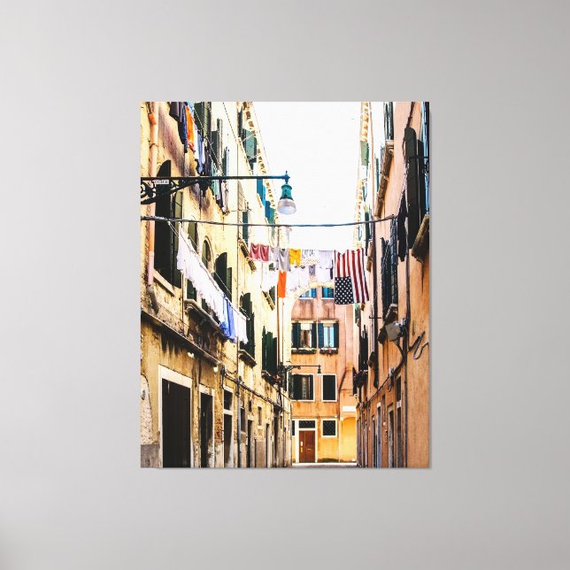 Narrow street in Venice Canvas Print (Front)
