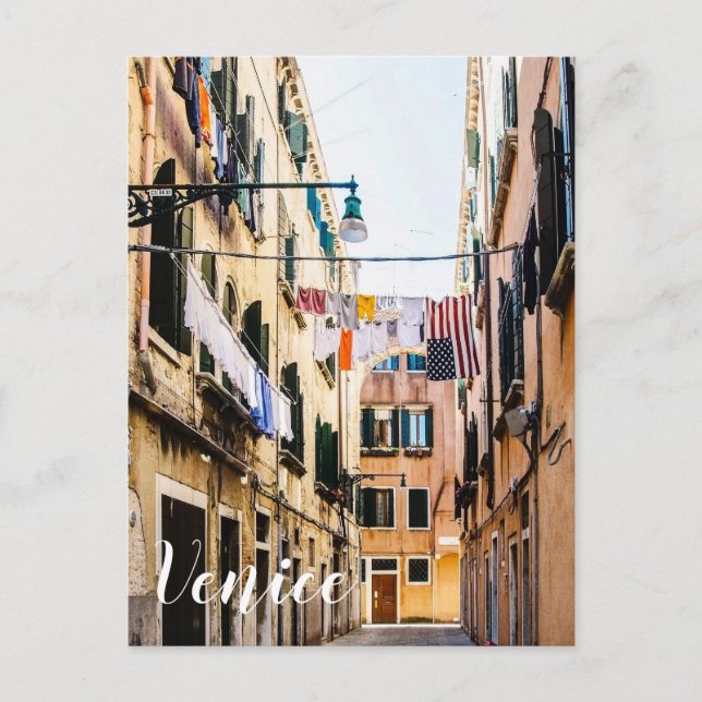 Narrow street in Venice Postcard (Front)