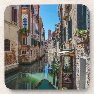 Narrow street with canal in Venice Coaster