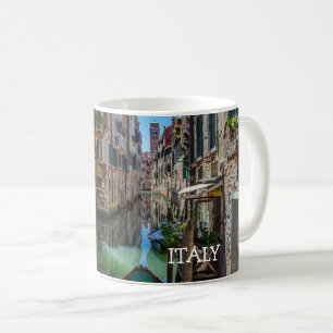 Narrow street with canal in Venice Coffee Mug