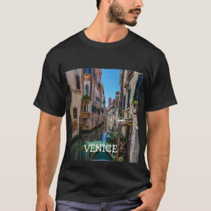 Narrow street with canal in Venice T-Shirt