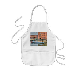 Narrowboat Albert Dock Liverpool Kids Apron