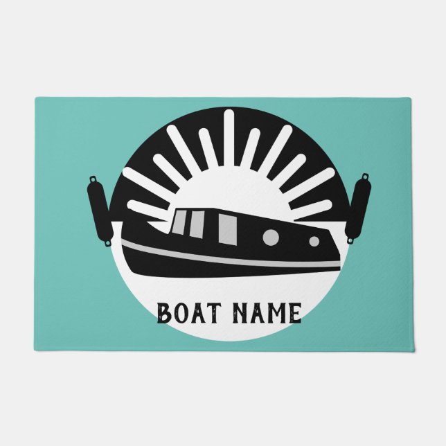 Narrowboat Canal Boat Living Doormat (Front)