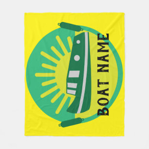Narrowboat Canal Boat Living Doormat Travel Mug Fleece Blanket